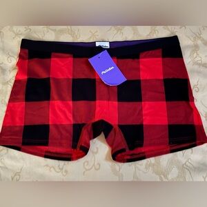 MeUndies Plaid Ladies Modal Boyshorts, Size S